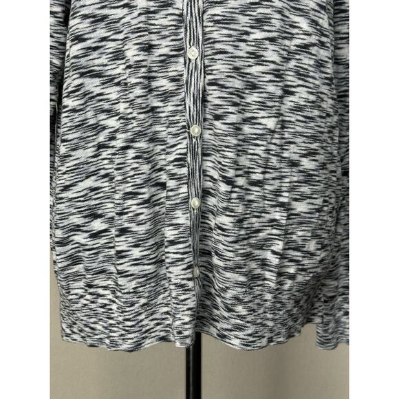 NWT LOFT Outlet Cardigan Black White Women’s XL  Button Up Lightweight - Picture 3 of 15